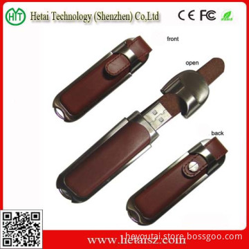 High Speed Leather OEM USB Flash Disk with 2GB 4GB 8GB 16GB 32GB Memory